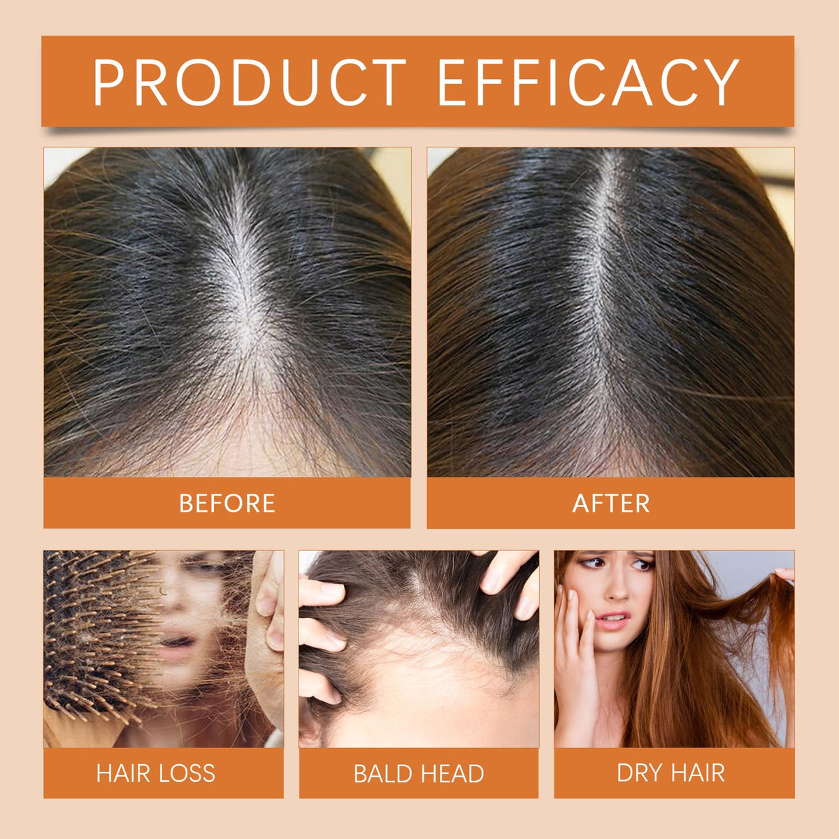 Generic Hair Growth Ampoules application-to-scalp scene highlighting targeted nourishment.