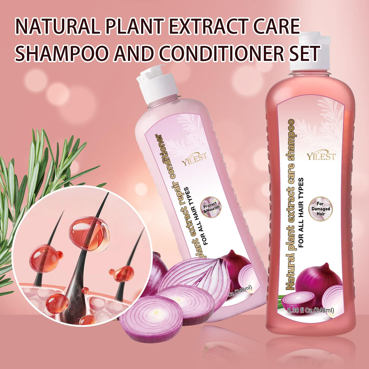 Generic Hair Growth Shampoo lather during routine cleansing.