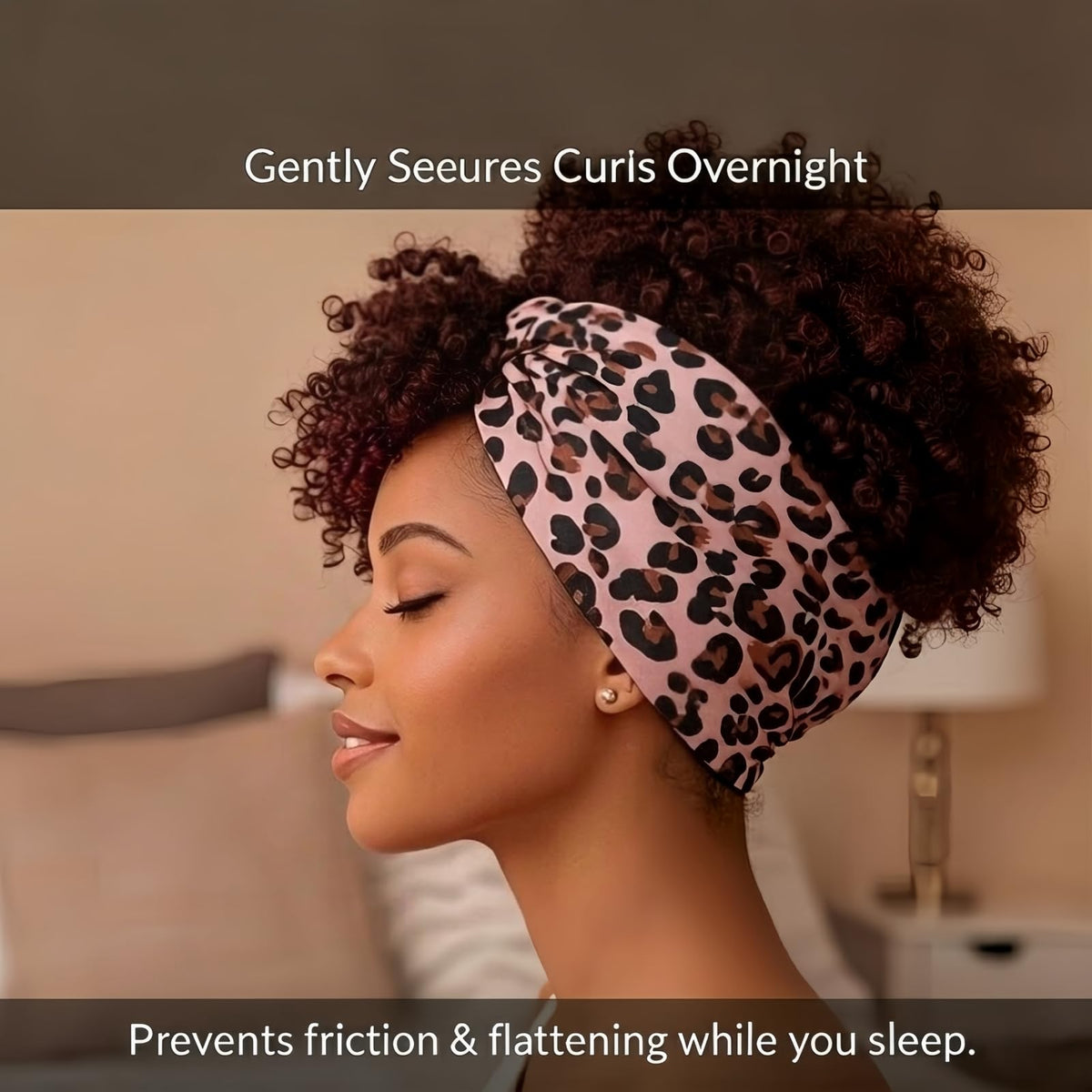 Generic Hair Wrap crown gathering closeup shows gentle lift and volume
