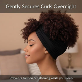 Generic Hair Wrap Extra-wide coverage supports thick curls without slipping during rest.