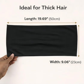 Generic Hair Wrap Frizz protection helps keep coils smooth and manageable.