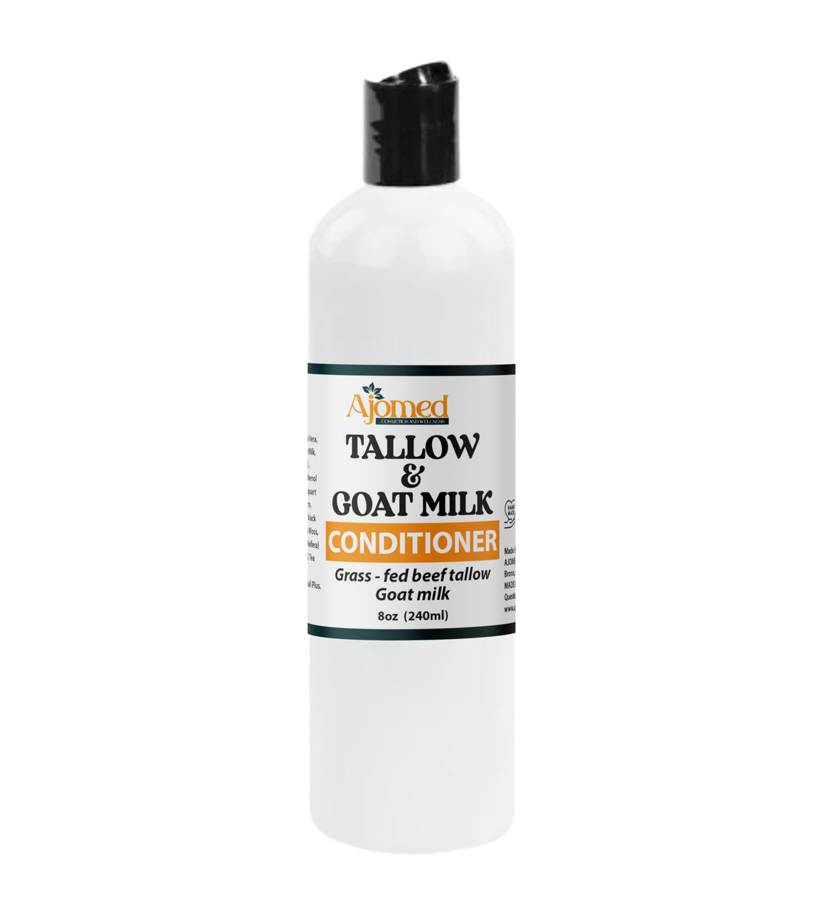 Generic Handmade craftsmanship on label conveys careful hair care.