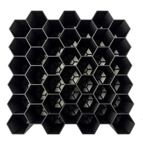 Generic HexRacks wall-mount holes enable secure installation.