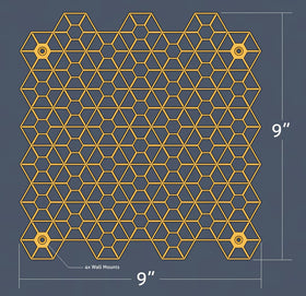 Generic HexRacks organized dye bottles shown with quick viewing access.