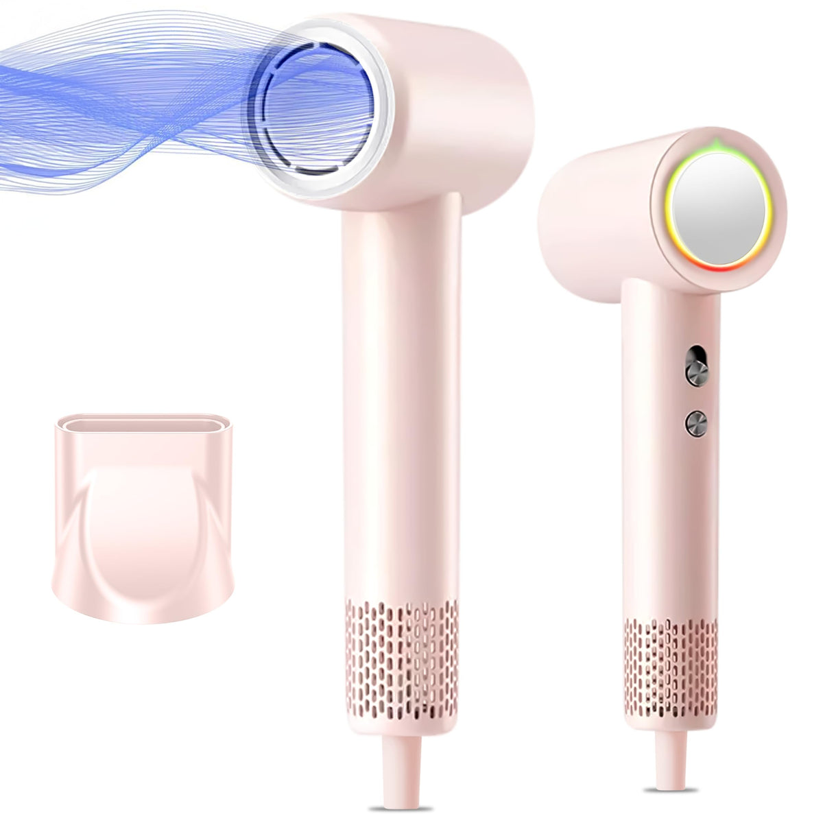 Generic High-Speed Hair Dryer with diffuser attached for quick, even drying.