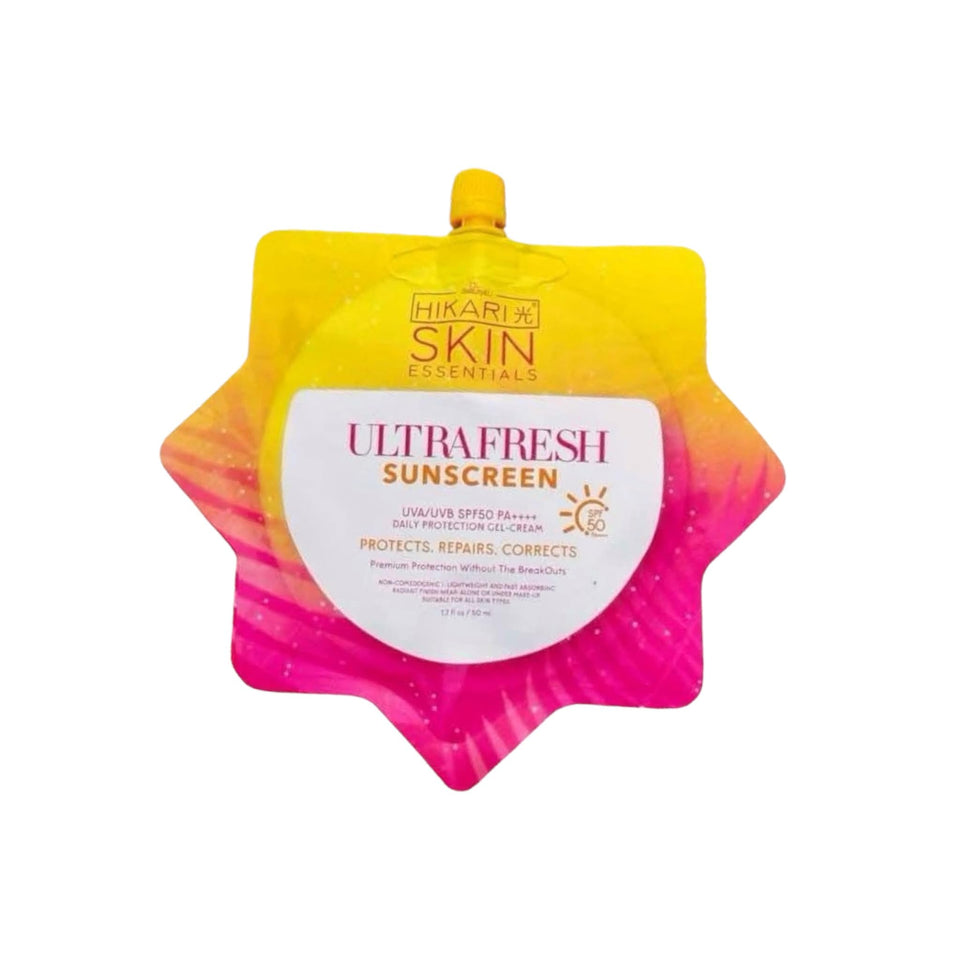 Generic HikariSkin Ultra Fresh Sunscreen SPF 50 in 50ml bottle for daily sun protection