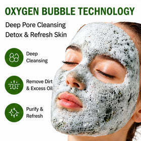 Generic Holy Basil Bubble Deep Mask transforms from cream to gentle foam for pores.