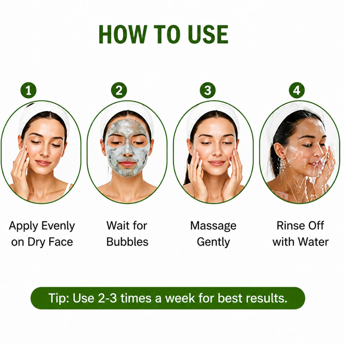 Leaves skin purified yet hydrated and soft to the touch.