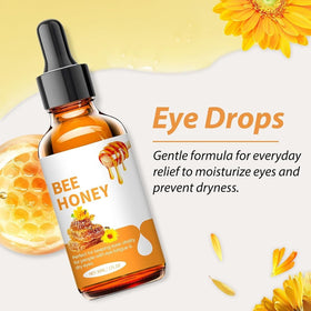 Generic Honey Eye Care packaging; portable design for daily use.