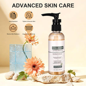 Generic Hydrating Collagen Lifting Body Oil close-up shows silky texture.