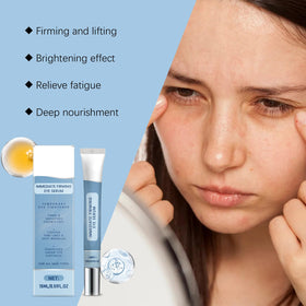 Generic Instant Firming Eye Serum application at eye area for smoother skin