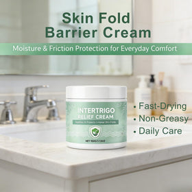 Generic Intertrigo Cream under-breast area keeps skin dry and comfortable during daily activities.