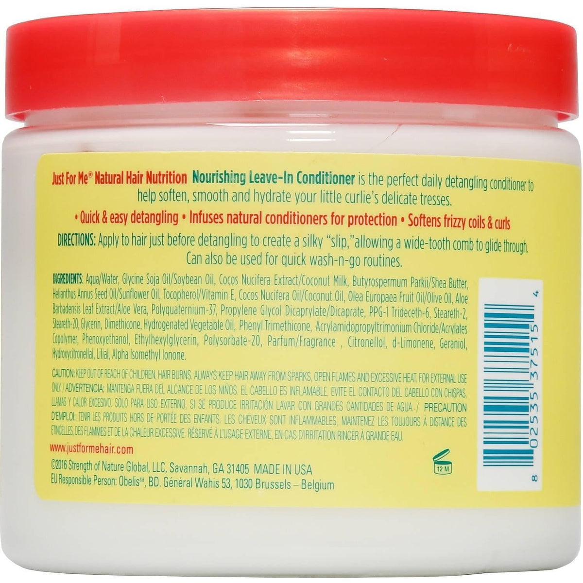 Generic Just For Me leave-in conditioner apply-hair image demonstrates easy styling for curls.