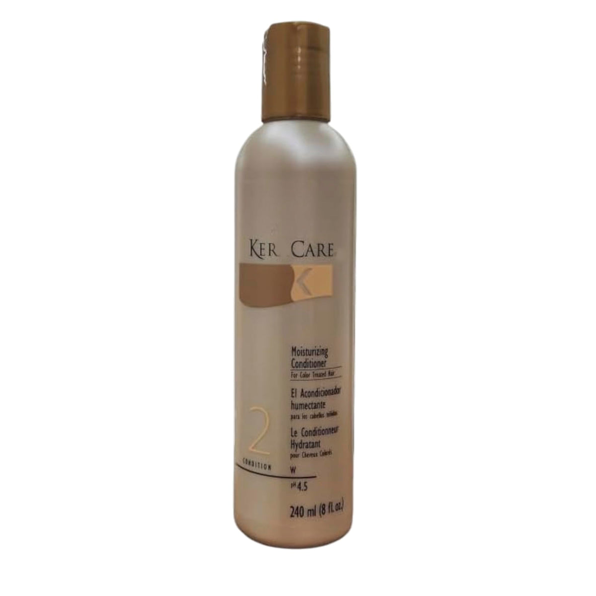 Generic Ker Care color care set on bathroom shelf for easy at-home moisture and vibrancy.