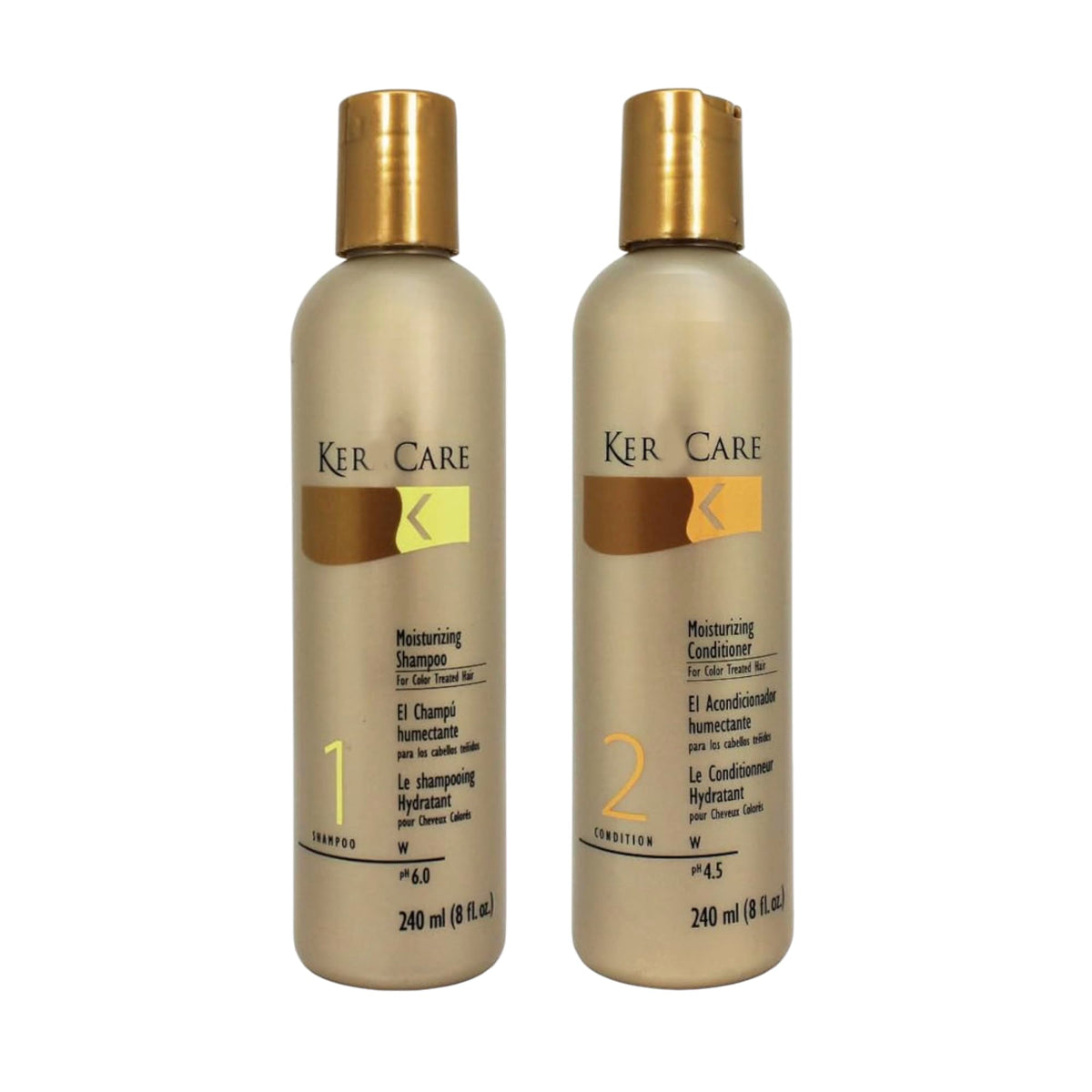 Generic Ker Care Moisturizing Shampoo bottle for color-treated hair and moisture retention.