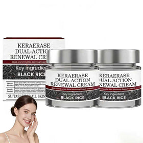 Generic Keratin Erase dual-action cream bottle front with daily hydration for smoother skin