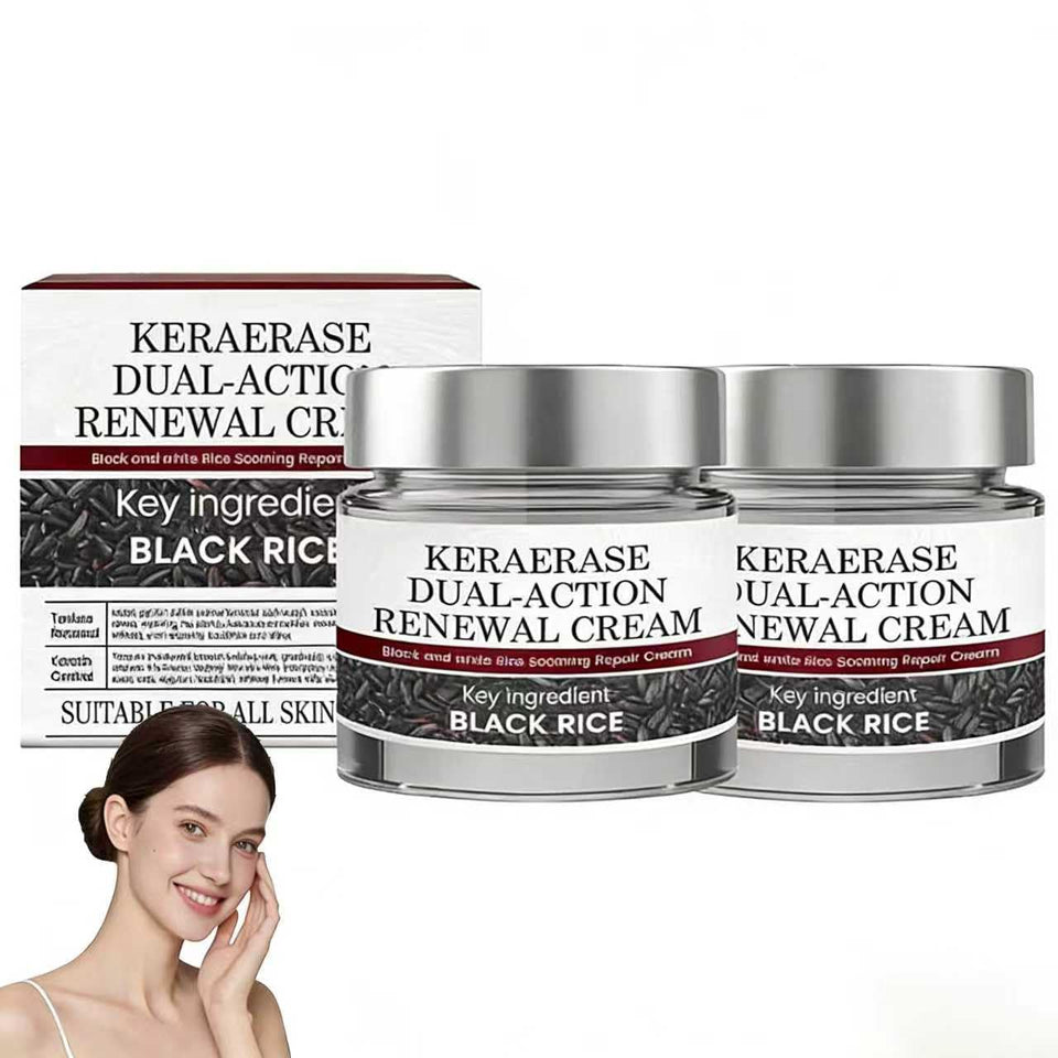 Generic Keratin Erase dual-action cream bottle front with daily hydration for smoother skin
