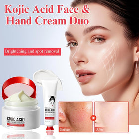 Generic Kojic Acid Cream application on hand demonstrates smooth, even coverage.