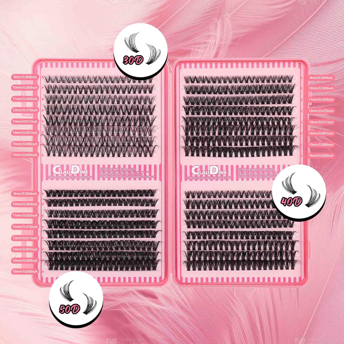 Pro tweezers for precise cluster placement during application.