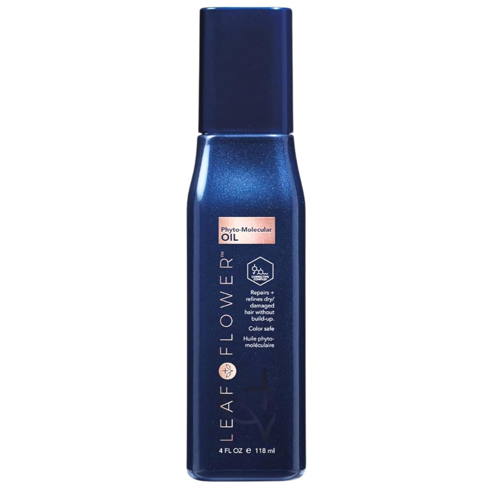 Generic Leaf and Flower Phyto-Molecular Oil bottle for deep nourishment and shine