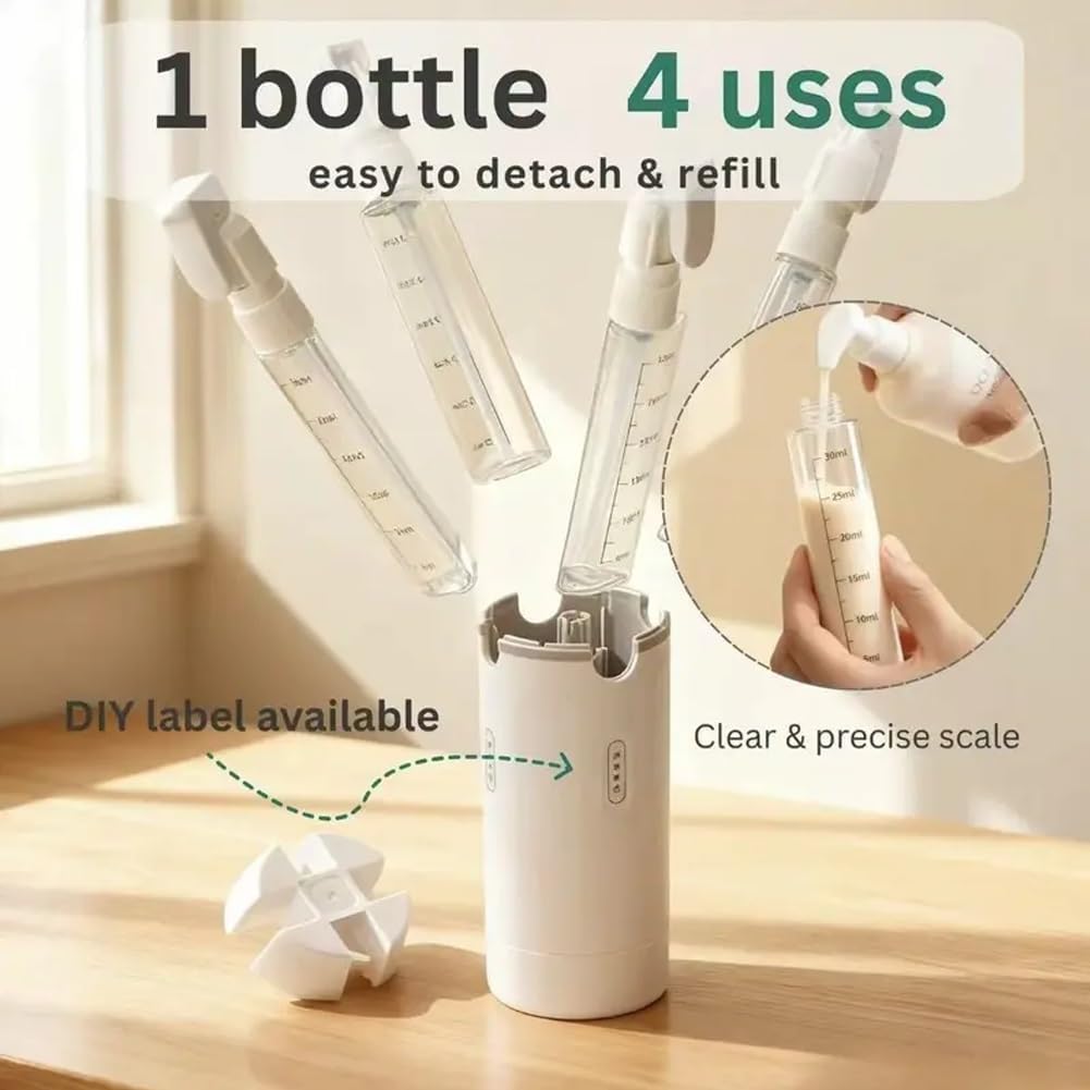 Generic leakproof travel bottle prevents leaks in luggage.