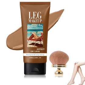 Generic leg makeup waterproof with brush for long-lasting leg coverage.