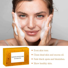 Generic lemon turmeric soap bar for refreshing cleansing and radiant skin