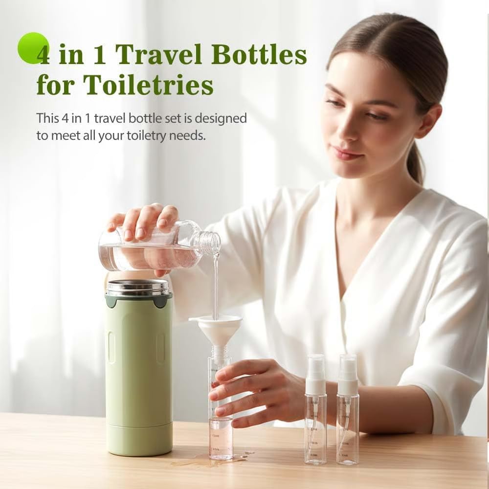 Generic light-shielding feature protects liquids during trips.