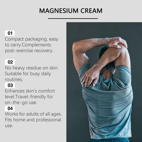 Generic magnesium cream with MSM arnica travel-size jar ready for on-the-go care.