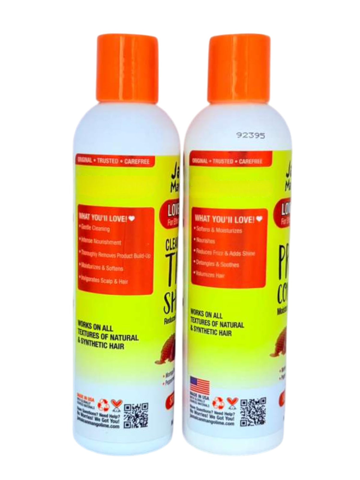 Generic Mango Lime Protein Conditioner bottle delivers strengthening boost for elasticity and manageability.