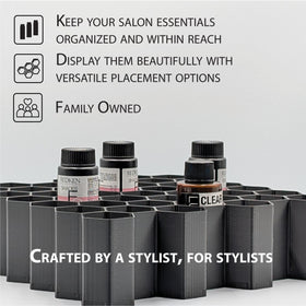 Generic Markvicka color organization system keeps shades ordered and accessible.