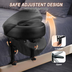 Generic Massage Headrest for Bed ultralight 3.5-lb frame supports portable use.