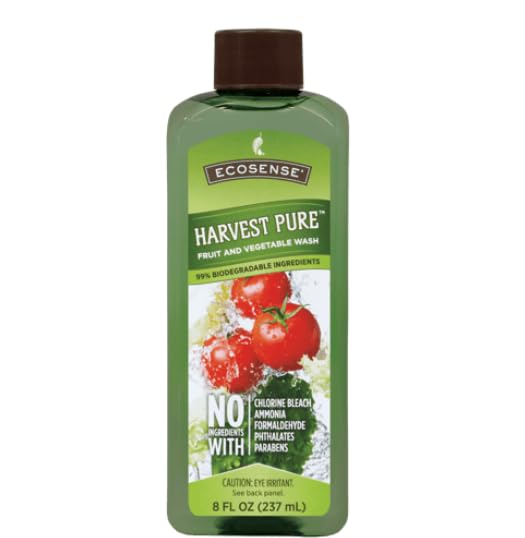 Generic Melaleuca Eco Sense Harvest bottle pour, convenient for cleaning produce before cooking.