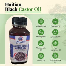 Generic Meme Haitian Black Castor Oil scalp massage for healthy-looking roots.