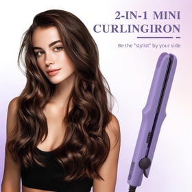 Generic mini curling iron rapid heat-up in 10 seconds for quick morning styling