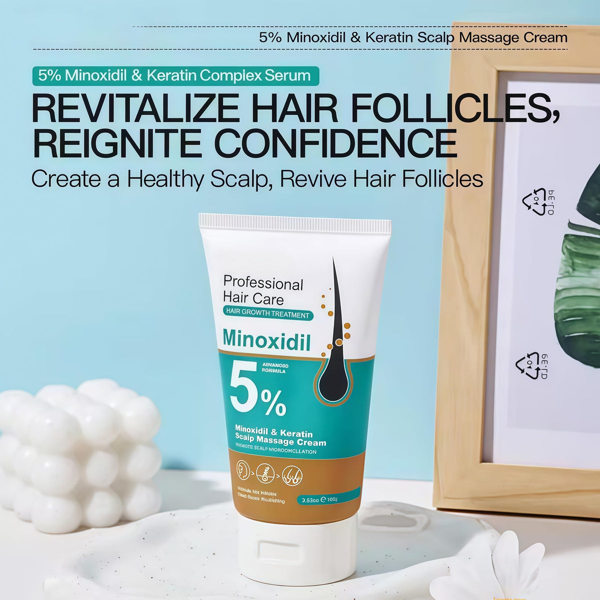 Generic Minoxidil formula suits all hair types for everyday care.