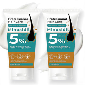 Generic Minoxidil hair growth serum bottle for thicker roots and scalp care.