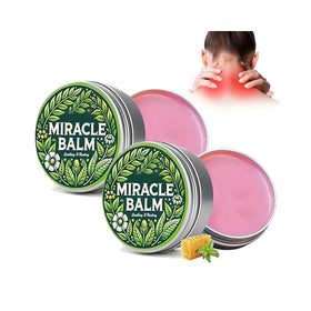 Generic Miracle Balm bottle shown for veins, highlighting a natural formula for daily comfort.