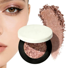 Generic multicolor eyeshadow palette open with swirl, showing color-shift effect for dramatic looks.