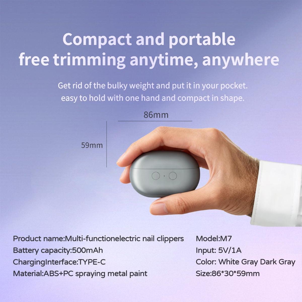 Generic Nail Clippers provide LED guidance for precise trimming in low light