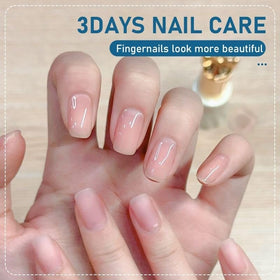 Generic nails before and after subtle conditioning with keratin treatment
