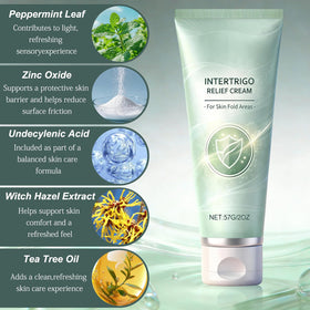 Non-greasy formula with zinc oxide leaves skin feeling smooth after application.