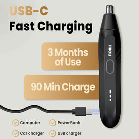 Generic Nose Hair Trimmer with replaceable head for long-term maintenance