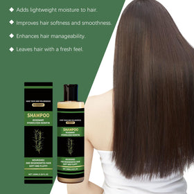 Generic Organic Rosemary Hair Growth Shampoo foam demonstrates refreshing lather for clean, oil-balanced scalp.
