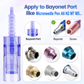 Bayonet-port cartridge design for stable session performance