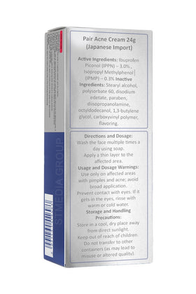 Generic Pair Acne Cream applied to a blemish during routine to reduce redness