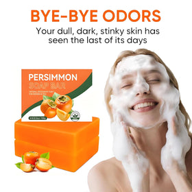 Generic Persimmon soap bar creates rich lather for face and body cleansing