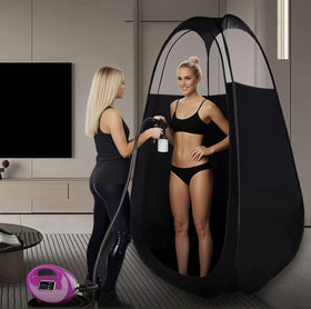 Generic Portable carry bag design makes transport effortless for on-the-go tanning.