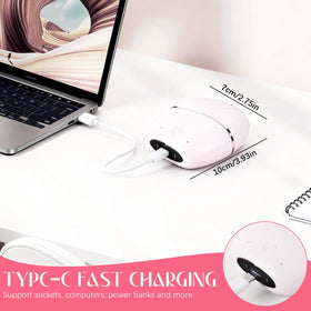 Generic portable hair straightening brush is ideal for home and travel.