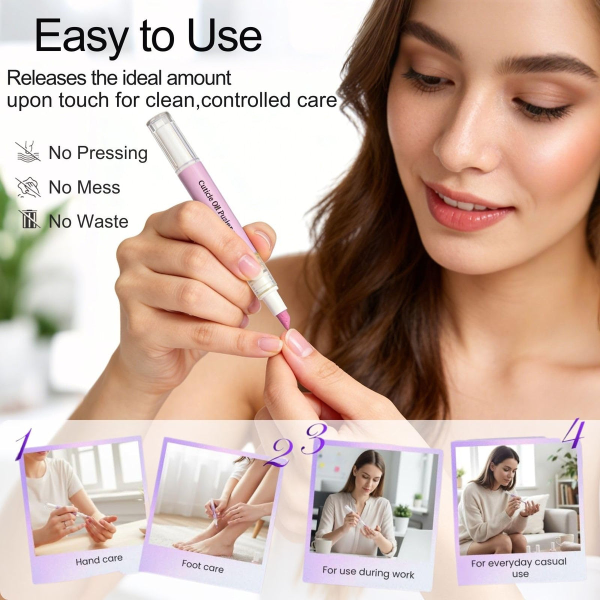 Generic portable manicure kit designed for on-the-go nail care.